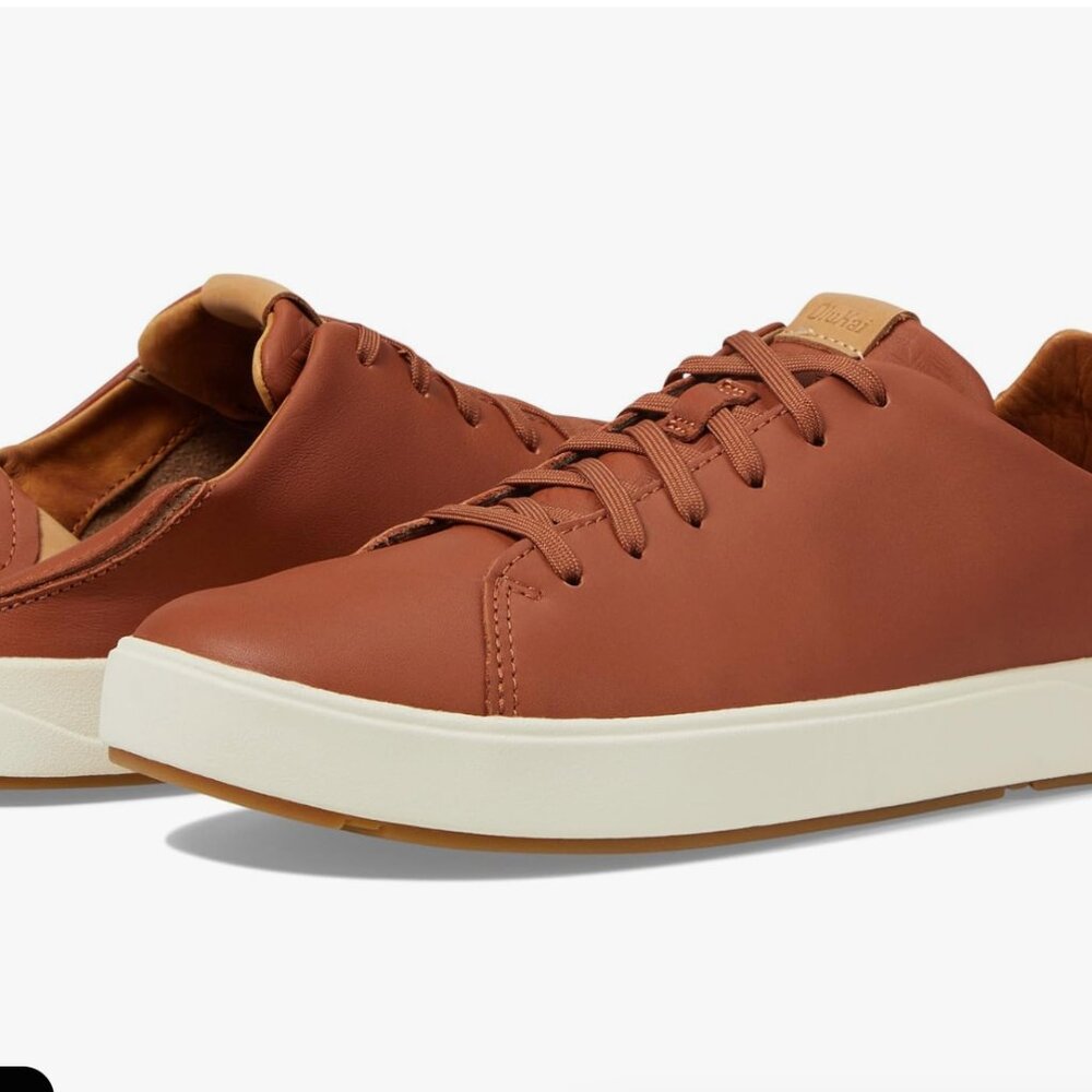 Olukai Lae‘ahi Lī ‘Ili Men’s Waterproof Leather Sneakers - Size 11 Barely Worn